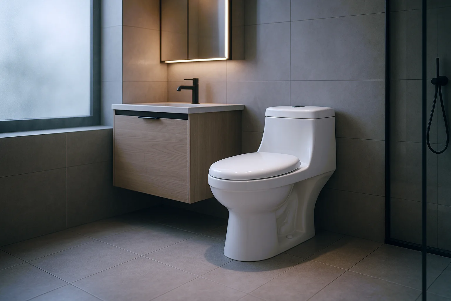 One Piece Toilet